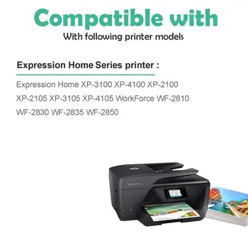 4pk Epson 603XL suderinama Expression Home XP-3100 XP-4100 XP-2100 XP-2105 XP-3105 XP-4105 Spausdintuvo t603xl rašalo kasetės