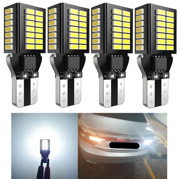 4x T15 W16W Canbus LED Lemputes Automobilių Atsarginės Atvirkštinio Žiburiai 