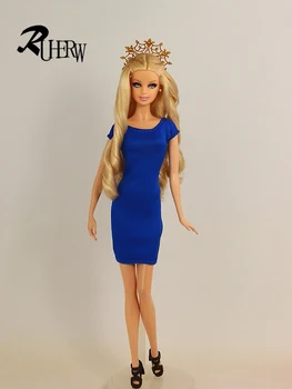 5 gabalas/daug Naujų Mados Dėvėti Nustatyti Stilingas Komplektus Atsitiktinis sijonas Drabužius Barbie Lėlės FR