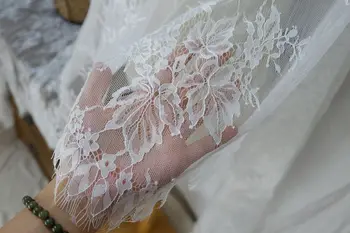 50 cm pločio aukštos kokybės akių lapų blakstienų nėrinių apdaila suknelė vestuvių nėrinių audinio ydas susiuvimo sijonas priedai
