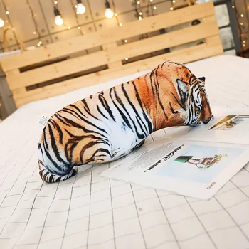 50cm Modeliavimas 3D Katė, Tigras Pagalvę Lėlės Sofos Pagalvėlių, Pliušiniai Žaislai Žvaigždžių Kūrybos Spausdinti Dovana Animacinių filmų Kalėdų Dovana Gimtadienio