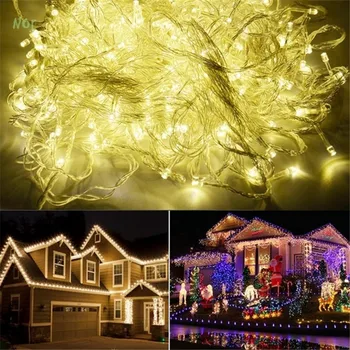 50M 400 LED Šviesos Eilutę Pasakų Žibintai Aišku Kabelis su 8 Šviesos Efektai Idealiai tinka Kalėdos, Kalėdos Šalis Vestuvių