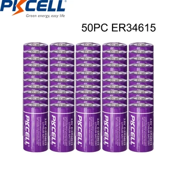 50PC PKCELL ER34615 34615 D Tipo pažangi vandens skaitiklis priemonė, elektros srauto matuoklis PLC 3,6 V ličio baterija ER34615