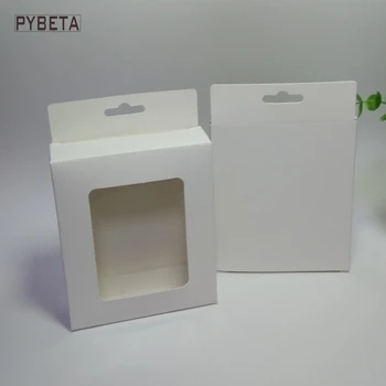 50pcs - Balto Popieriaus Langelį su lango žvakė žaislai mėginio saldainiai šalies dovanų pakavimo dėžės