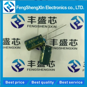 50pcs/daug NAUJŲ 35V680UF 680UF35V tomas 10*17mm plug-in kokybės elektrolitinius kondensatorius