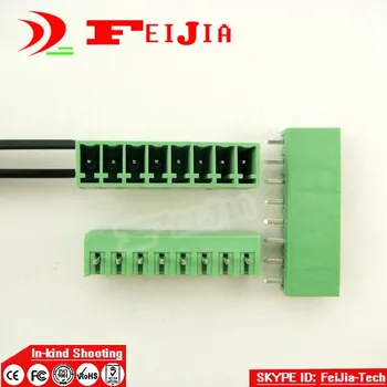 (50pcs/lot) 15EDG-3.5-8P Tiesiai Pin PCB Varžtas Gnybtų Bloko Jungtis 3,5 mm Žingsnio 8 Smeigtukai Prijungti