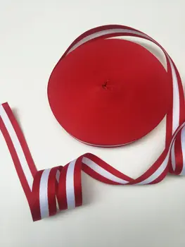 5M/daug raudonos ir baltos spalvos juostelėmis, 1-3cm plotis Kalėdų geschenkbank ruban couture stainband korp 