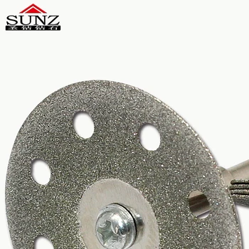 5vnt 16 mm rotacinis įrankis detalės,Diamond pjauti tinka elektrinis grąžtas amatininkas deimantų gabalas pjovimo ratukas + 3mm, 2vnt baras