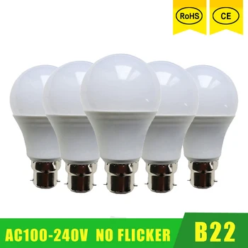5vnt/daug Didmeninės Led lemputė SMD 2835 3W 6W 9W 12W 15W LED Lemputes 21W 110V, 220V 230V 240V LED b22 Šalta balta šiltai balta LED žibintai