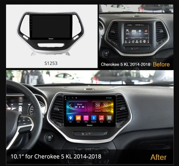 6+128G Ownice Octa Core Android 10.0 Car DVD GPS Grotuvas Jeep Cherokee 5 KL-2018 M. 4G LTE DSP Optinis 1280*720 BT5.0 SPDIF