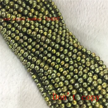 6-7mm Originali Natūralių ekologiškų Gėlavandenių Perlų Prarasti Karoliukai 14 cm