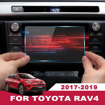 7/8 Colio Toyota RAV4 RAV 4 2017 2018 2019 Automobilių Aksesuarų, Interjero GPS Navigacijos Ekrano Plieno medžiagos, Apsauginės Plėvelės LCD