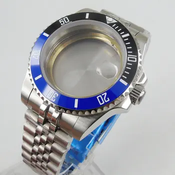 7 Modeliai, Nerūdijančio Plieno Aukščiausios Kokybės Laikrodžių Atveju, su Safyro Stiklas + Laikrodžio Apyrankė Tinka ETA2836 MIYOTA 8215 Automatinis Judėjimas