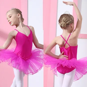 7 Spalvų Mielas Mergaičių Baleto Suknelė Vaikams Mergina Šokių Drabužiai Vaikams Baleto Kostiumai Mergaitėms Šokių Leotard Mergina Dancewear
