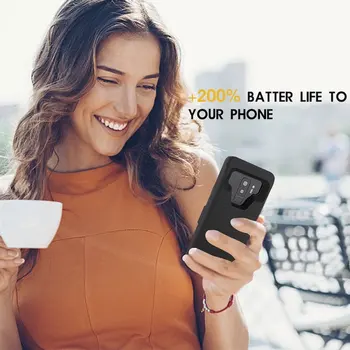 7000mAh Galia Banko Samsung Galaxy S8 S9 A8 Plius Baterija, Kroviklis Ultra-plonas Nešiojamas Išorinis Atsarginę dangtis
