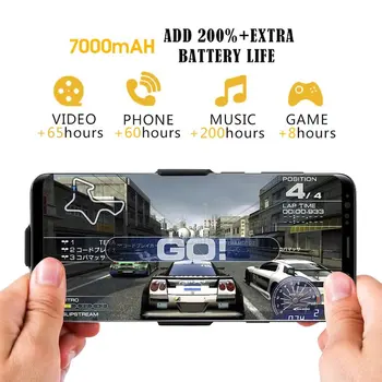 7000mAh Galia Banko Samsung Galaxy S8 S9 A8 Plius Baterija, Kroviklis Ultra-plonas Nešiojamas Išorinis Atsarginę dangtis