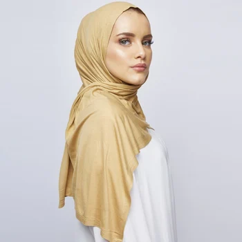 75*175 cm Madinga moterų musulmonų jersey hijab šalikas foulard femme dydžio plius hijabs Islamo skaros soild Modalinis skarelė moterims