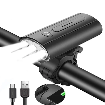 750 Liumenų Dviračio Šviesos Rainproof USB Įkraunamas LED 3000mAh MTB Dviračio Žibintas Priekinis priekinis žibintas Žibintuvėlis Dviračių Priedų