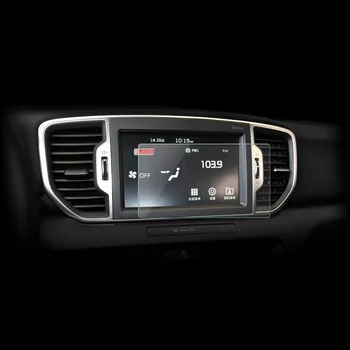 7inch Automobilių Stiliaus GPS Navigacijos Ekrano Plieno, Grūdinto Stiklo Apsauginė Plėvelė Įklija, Kia Sportage 4 QL 2016 2017 2018