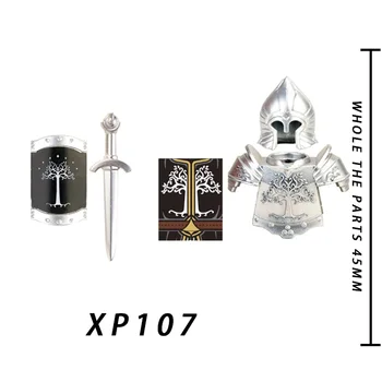 8 vnt Viešpats Žiedai Gondor karių ulonas šaulys Viduramžių Riteris figūrėlių, Statyba Blokai Žaislai