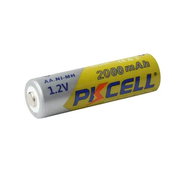 8PCS PKCELL Baterijos NIMH AA 2000Mah 1.2 V 2A Ni-Mh Įkraunamas Baterijas AA Bateria Baterias + 2vnt Bateriją Laikykite Atveju Dėžės