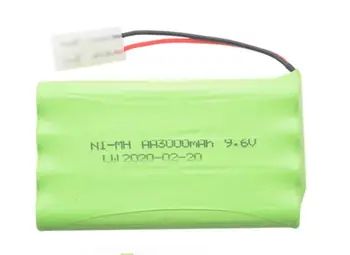 9.6 V Ni-Cd / Ni-MH 700/800/1000/1400/2400mAh Nuotolinio Valdymo žaislas, elektros apšvietimas, apšvietimo, saugumo įrenginių AA baterijos grupė