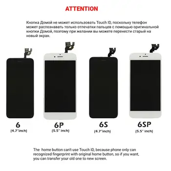 AAA, LCD ekranas, Pilnas Komplektas Asamblėjos iPhone 7 8 Plius 5S 7P 8P Jutiklinį Stiklo Ekraną LCD skaitmeninis keitiklis Pakeitimas+Priekinė Kamera+ausinės