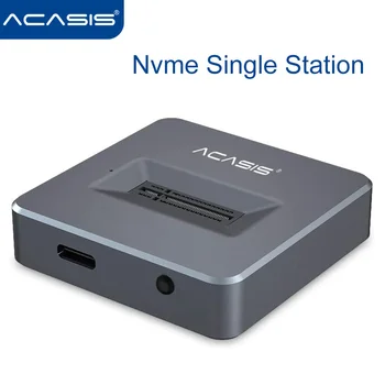 Acasis NVME Talpyklos Klonas Docking Station USB 3.1 Gen 2 Nėra Kabelinės Klonas SSD, USB M2 SSD Pagrindinių M