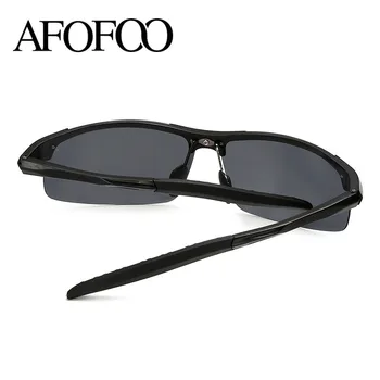 AFOFOO Aliuminio Magnio Poliarizuoti Akiniai nuo saulės Prekės ženklo Dizainas Klasikinis Vyrų Vairavimo Saulės Akiniai Aukštos Kokybės UV400 Atspalvių Akiniai