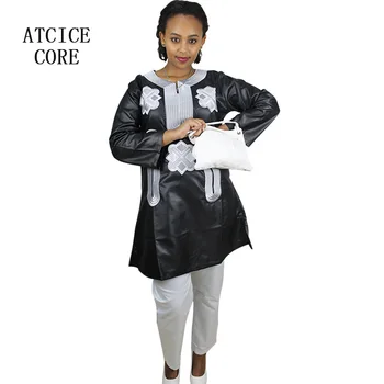 Afrikos lady drabužių viršaus ir kelnės du vnt. skirtingų spalvų dashiki dizainas, siuvinėjimo kostiumas DP191#