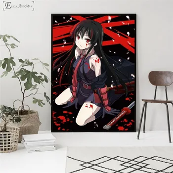 Akame Ga Nužudyti Anime Mergina, Plakatų Ir Grafikos Paveikslai Tapyba Sienos Nuotraukas Kambarį Derliaus Dekoratyvinių Namų Dekoro Quadro
