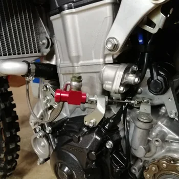 Alconstar - M10x1.25mm Aliuminio Motociklo Hidraulinės Sankabos pagrindinis Cilindras Lazdele, Stabdžių Siurblys Duobę Dirt Bike Motocross ATV Quad