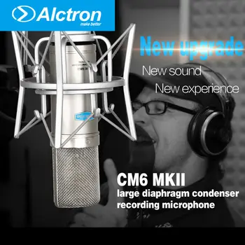 Alctron CM6 MKII Kondensatoriaus Mikrofonas, Kondensatorius Microfone Cardioid Didelė Diafragma Microfono Studija Kompiuterio Mic