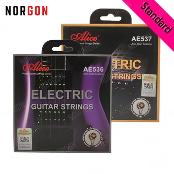 Alice Elektrinės Gitaros Stygos Lydinių Viela Anti-Rust 3 Specifikacijos Guitarra Dalys ir Reikmenys AE536 AE537