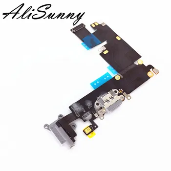 AliSunny 10vnt Įkrovimo lizdas Flex Cable for iPhone 6 6G Plius 4.7