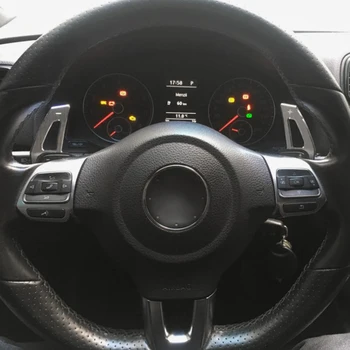 Aliuminis Vairas DSG Irklas Pratęsimo pavarų perjungimo rankenėlės Shifter Lipdukas Dangtelis VW EOS/ Golf R GTI MK5 R32/Jetta MK5/Polo(6R)GTI