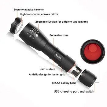 Alonefire G700-C, UV Žibintuvėlis Ultravioletinių Zoom USB įkrovimo Augintinio Šlapimo Dėmes Detektorius Skorpionas Žymeklis Tikrintuvas Pet Dėmių