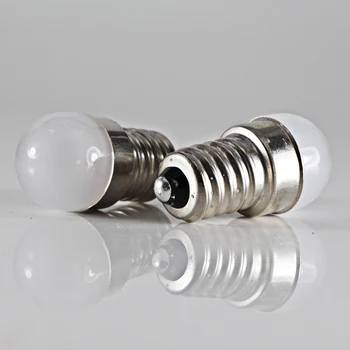 Ampolletas led lemputė E14 šviesos 1W mini matinio korpuso energiją taupanti lemputė, Dc 12v 24v 60v samll e 14 candle12 24 voltų apšvietimas