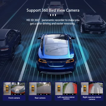 Android 9.0 2 din DSP Automobilių Radijas, Vaizdo Grotuvas, VW Volkswagen Passat B7 B6 2010-Navigacijos GPS WIFI DVD Su 360° vaizdo kamera