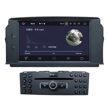 Android 9.0 Automobilių DVD Grotuvas automobilių gps navigacija MERCEDES BENZ C Klasė C180/C200/C230 W204 vaizdo radijo galvos vienetas media player