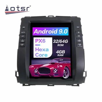 Android 9.0 GPS Navigacija, Radijas, DVD Grotuvas, Toyota Prado 2002-2009 Vaizdo Grotuvas Stereo Headuint nemokamai Pastatytas Carplay dsp