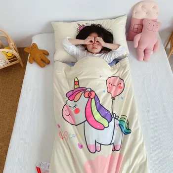 Animacinių filmų Vaikams miegmaišis Kūdikiui Anti-kick Antklodė Darželio miegmaišis Vaikams Šiltos Odos Antklodė