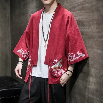 Anime Mo Dao Shi Zu Cosplay Kostiumų Neprijaukintas Cosplay Lan Wangji Kimono, Siuvinėta Patalynė Hanfu Vasaros Atsitiktinis Palaidų Kailis CS386