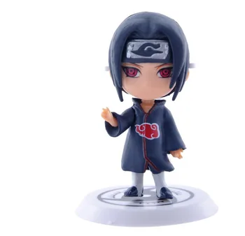 Anime Naruto 6 Stilius Naruto 8cm Veiksmų Skaičius, Naujų Sasuke Ninja Kakashi Modelis Žaislas