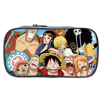 Anime One Piece Luffy Pieštuko Atveju Vaikų Berniukų, Mergaičių Mielas Aukštos Kokybės Vaikai Pieštuku Krepšiai Paaugliams, Lengvas ir Patvarus Pen krepšys