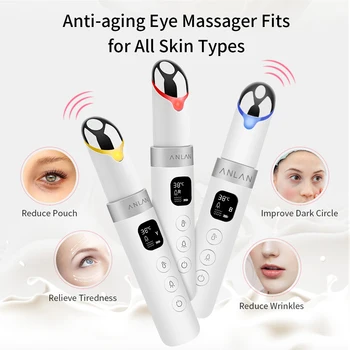 ANLAN Electric Eye Veido Massager Vibracijos Anti-Senėjimo Akių Raukšlių Massager Tamsiai Ratą Šalinimo Nešiojamasis Grožio Priežiūros Pen Masažas