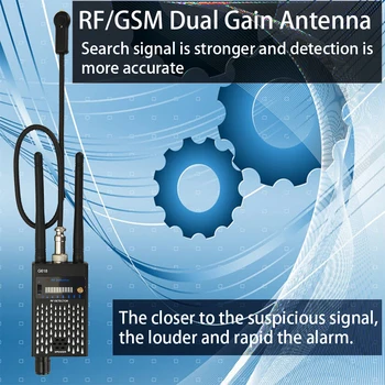 Anti-Spy Detektorius belaidžio signalo objektyvo Kamera aptikti Stabdžių Tiesus GSM klaidą jutiklis GPS RF tracker signalų Detektorius