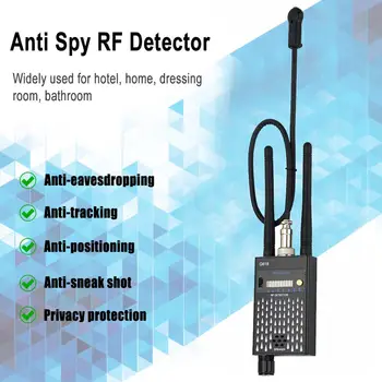 Anti-Spy Detektorius belaidžio signalo objektyvo Kamera aptikti Stabdžių Tiesus GSM klaidą jutiklis GPS RF tracker signalų Detektorius