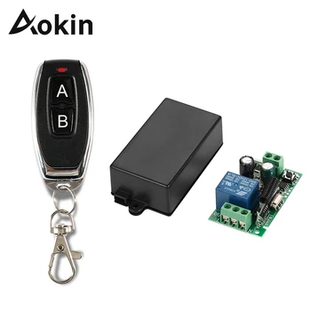 Aokin 433Mhz Universalus Belaidis Nuotolinio Valdymo Jungiklis AC 85V 110V, 220V 1CH Relay Imtuvo Modulis RF 433 Mhz Nuotolinio valdymo