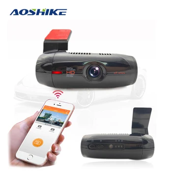AOSHIKE Automobilių DVR Dashcam Full HD 1080P 170 Laipsnių Brūkšnys Cam Wireless APP Automobilių Sunkvežimio Vairavimo Diktofonas Auto Registratorius Naktinio Matymo